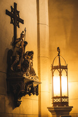 Interior of Loretto Chapel in Santa Fe