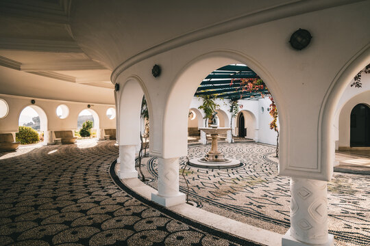Beautiful shot of Rhodes Greece founten in Kalithea area