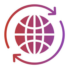 world gradient icon