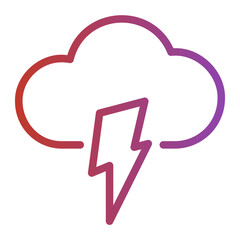 thunder gradient icon