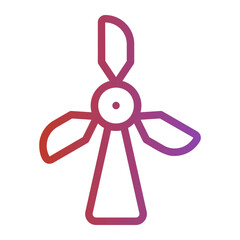 windmill gradient icon