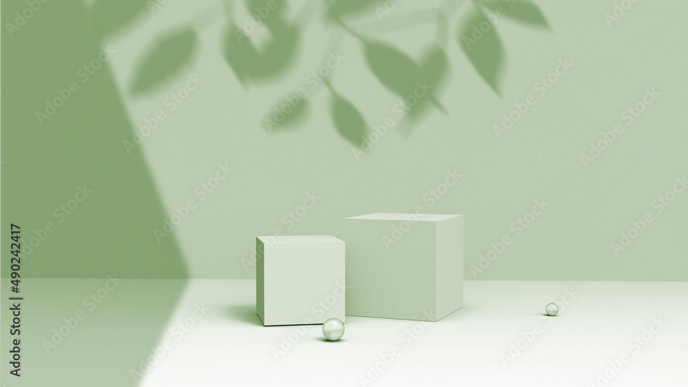 Poster Product background using 3D rendering and geometry. background for products mockup
 presentation. 3d rendering illustration.