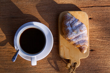 cup of coffee and beans