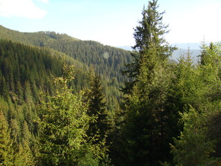 Landscape in mountain and some very old houses 