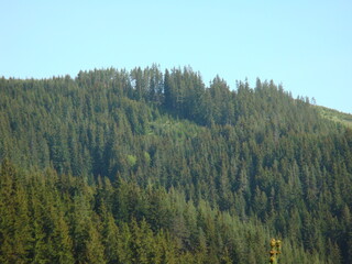 Landscape in mountain and some very old houses 
