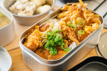 メスティンでカツ丼ランチ