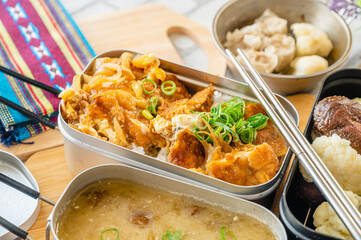 メスティンでカツ丼ランチ