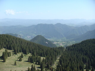 Landscape in mountain and some very old houses 