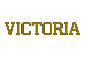 Fototapeta premium Canada city name embroidery design