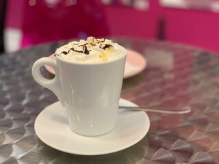 cappuccino with chocolate
