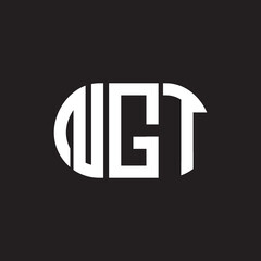 NGT letter logo design on black background. NGT creative initials letter logo concept. NGT letter design.