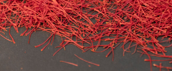 Red Saffron threads background