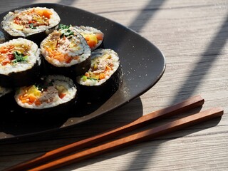 한국 전통음식 김밥, 요리