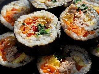 한국 전통음식 김밥, 요리