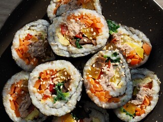 한국 전통음식 김밥, 요리