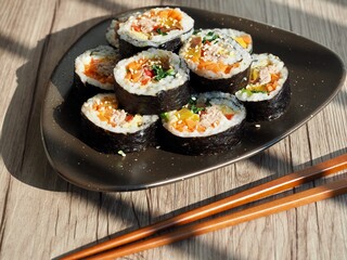 한국 전통음식 김밥, 요리