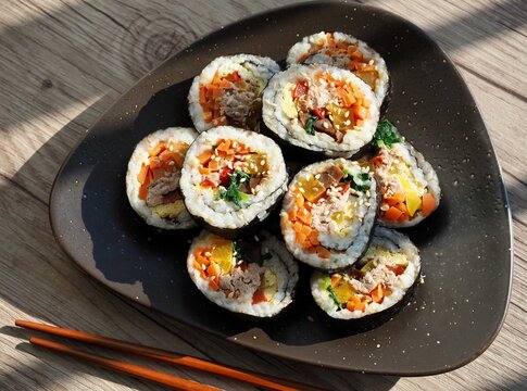 한국 전통음식 김밥, 요리