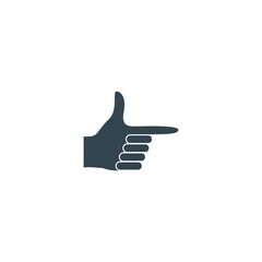 Hand symbol icon illustration template