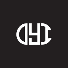 OYI letter logo design on black background. OYI creative initials letter logo concept. OYI letter design.