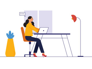 Workspace vector illustration	