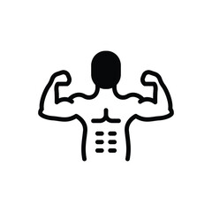 Black solid icon for tough