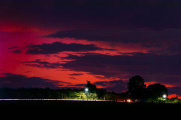 Dramatic sunset in Central America, threat of a third world war on the horizon, time for reflection.