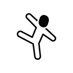 Black solid icon for flexible