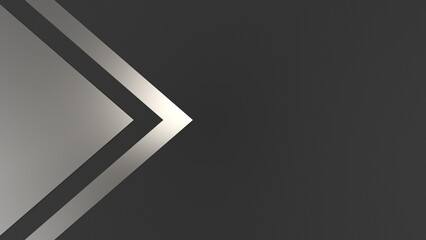 abstract background arrow silver texture 3d illustration rendering black