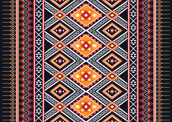 Geometric ethnic flower pattern for background,fabric,wrapping,clothing,wallpaper,Batik,carpet,embroidery style.