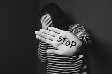 Obraz premium Stop violence against women