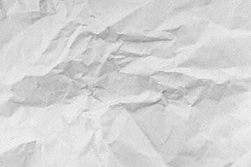 Naklejka premium White crumpled paper texture background