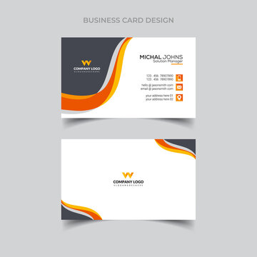 Vector Modern Creative and Clean Business Card Template Design
