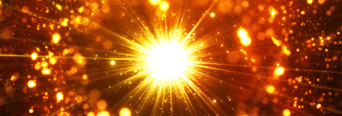 レンズフレア　太陽光　反射　パーティクル　粒子　粉末　星々