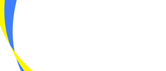 Patriotic of Ukraine flag. Abstract background with yellow-blue ribbon. Ukrainian backdrop with empty space for text. Vector illustration of patriotic background.