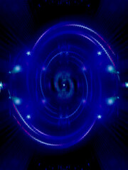 Abstract psychedelic burst background image.