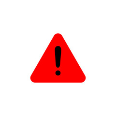 Hazard symbol. Alert sign, Caution symbol vector illustration on white background