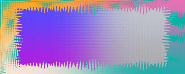 Abstract neon grunge border background image.