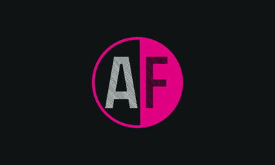 Alphabet letter icon logo AF