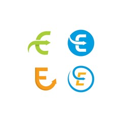 E arrows logo faster logo icon illustration