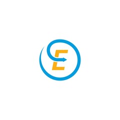 E arrows logo faster logo icon illustration
