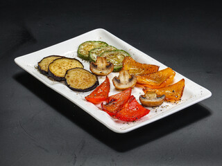 Grilled vegetables - eggplant, pepper, tomato