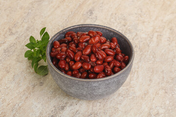 Red kidney bean in the bowl