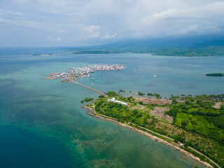 Aerial shot of Bungin island is the MOST POPULATED Island in the world after Earthquake 7.0 M Lombok