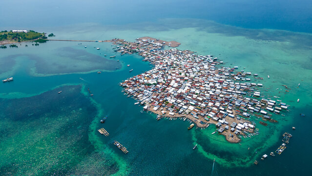 Aerial shot of Bungin island is the MOST POPULATED Island in the world after Earthquake 7.0 M Lombok