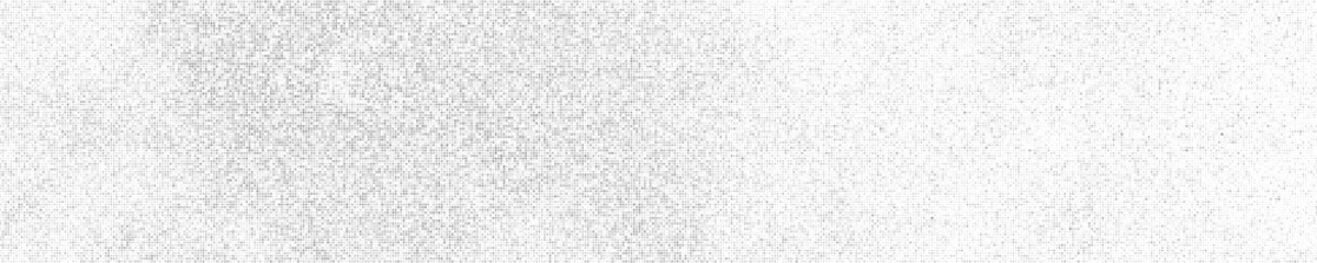 White And Grey Halftone Dotted. Panoramic Background. Abstract Polka Dots Pattern. Pop Art Style Backdrop. Wide Horizontal Long Banner. Vector Illustration, Eps 10. 