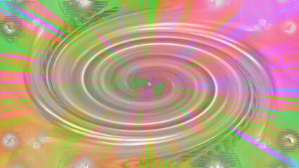 Abstract psychedelic neon swirl shape background image.