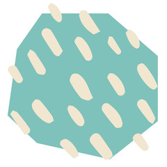 Abstract shape character with pattern vector illustration in flat color design