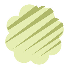 Simple shape character with pattern vector illustration in flat color design