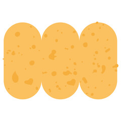 Simple shape character with pattern vector illustration in flat color design
