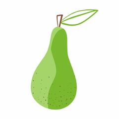 Pear fruit icon. Pear vector illustration. Fruit icon.